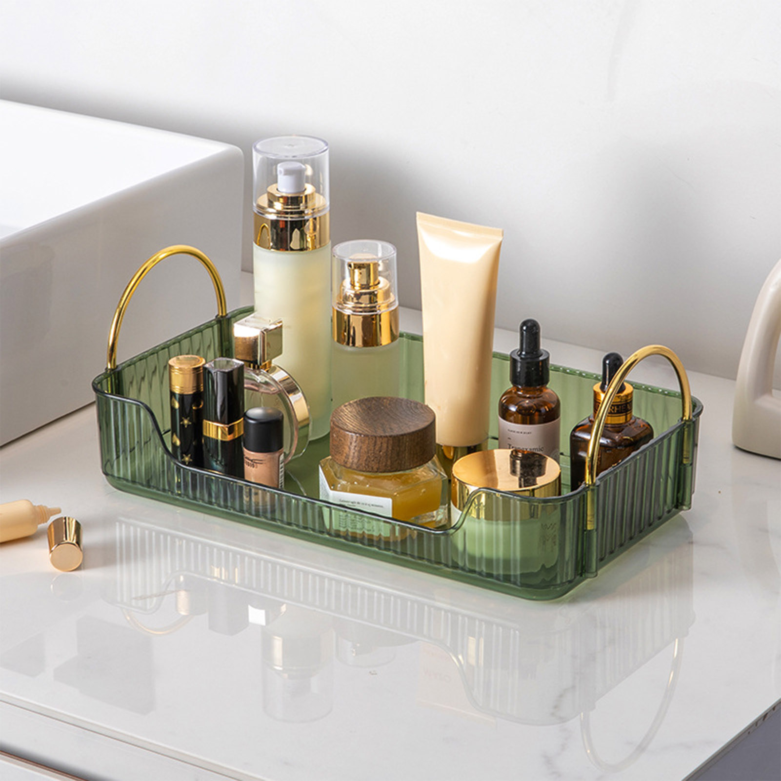 Beauty Makeup Vanity - Organisateur de salle de bain en