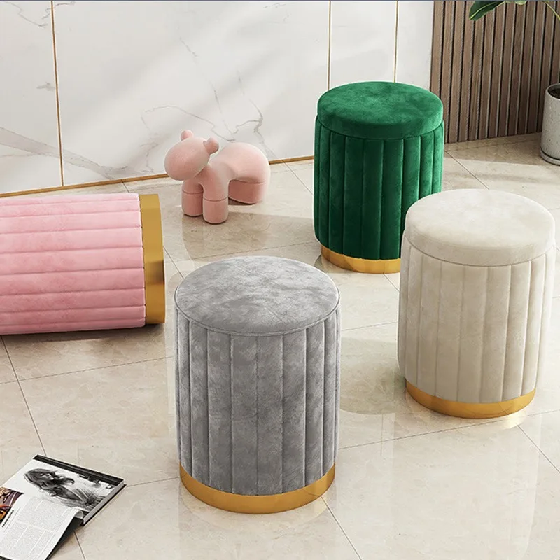 Beauty Makeup Stores - Tabouret de manucure en bois massif,