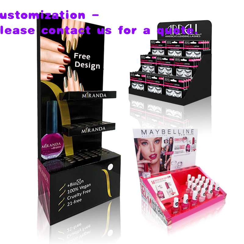 Beauty Makeup Stores - Support d'affichage personnalisé en carton pour
