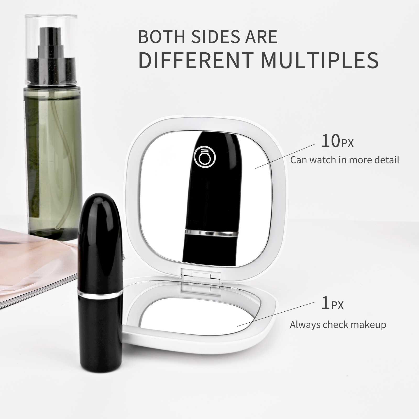 Beauty Makeup Uk - Mini miroir de maquillage de poche,