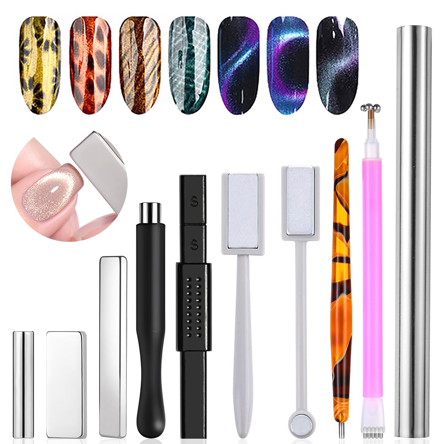 Contour Palette Stick - Lot de 10 Aimants Effet Œil