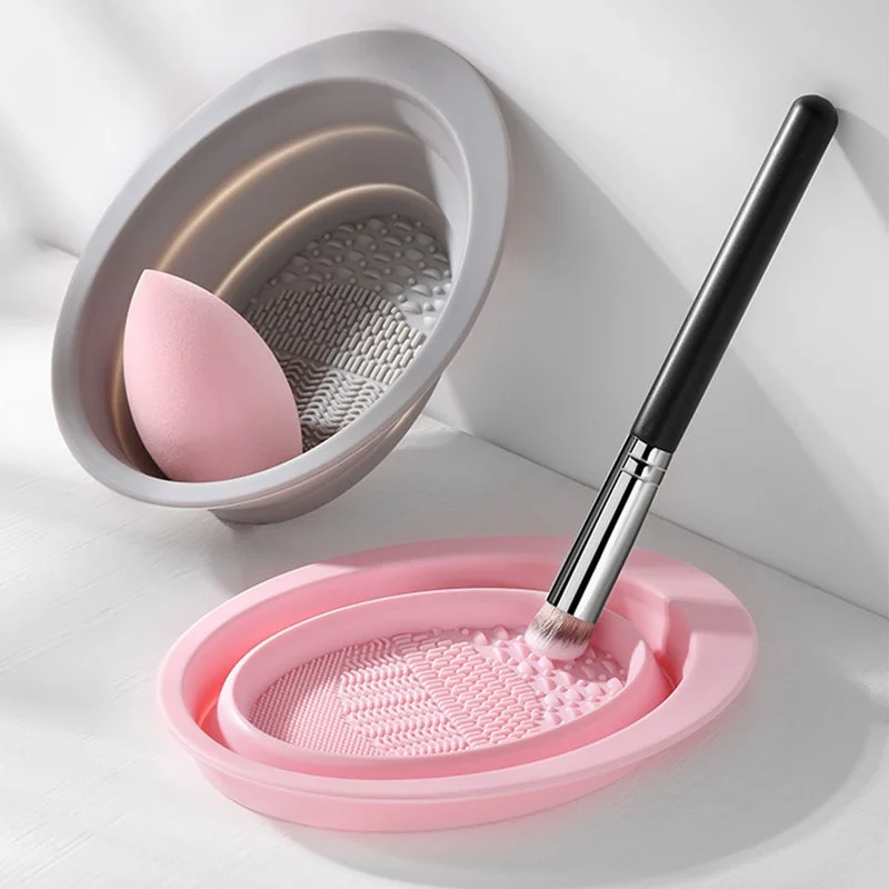 Beauty Makeup Foundation - Bol de nettoyage pliable en silicone