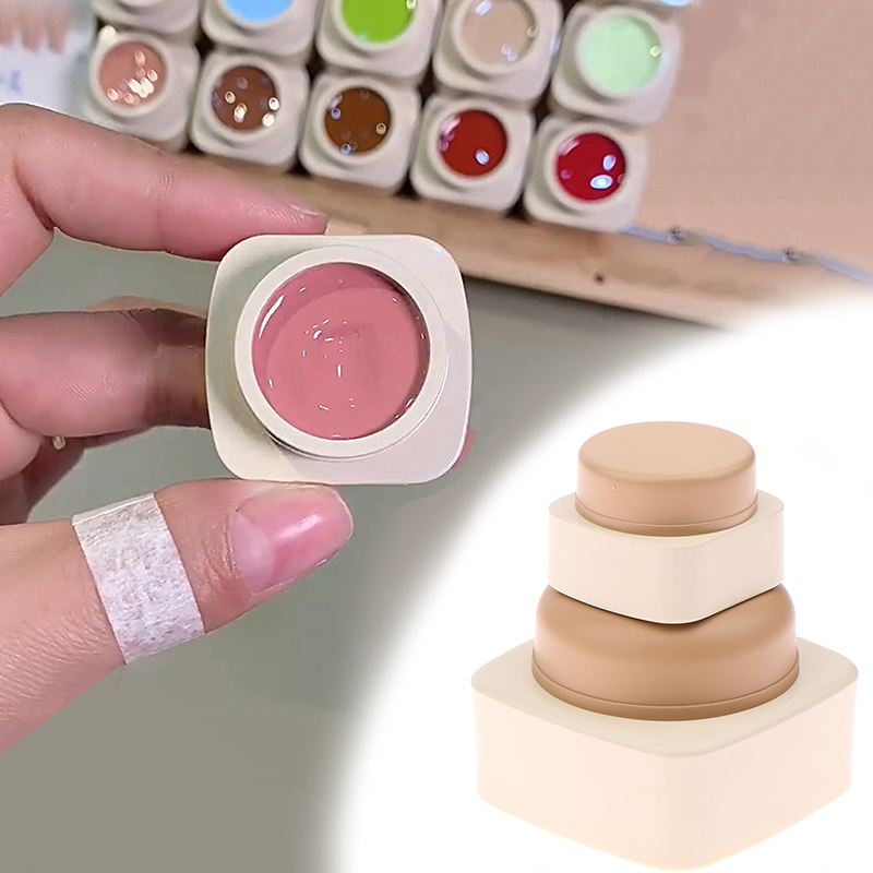 Beauty Makeup Vanity - Pot carré vide en plastique 5/20g