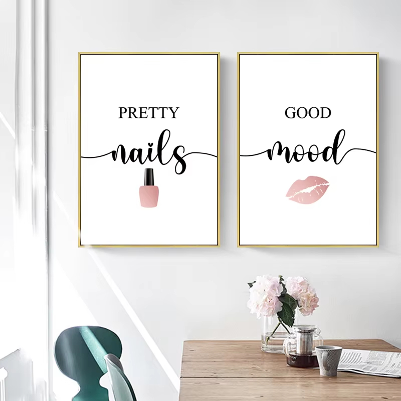 Makeup Is Beauty Quotes - Vernis à ongles nordique rose pour