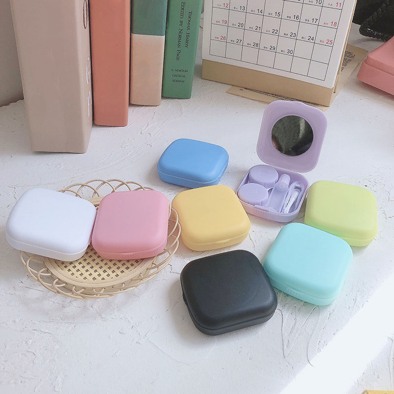 Beauty Makeup Kit Box - Mini étui de poche pour lentilles