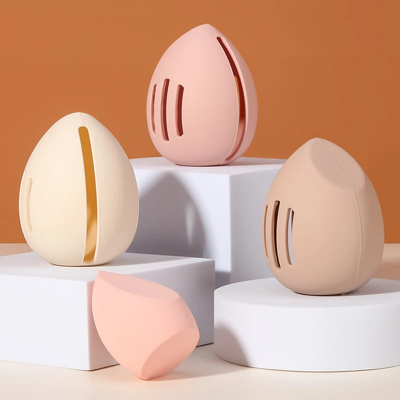 Beauty Makeup Egg - 1 pièces porte-éponge de maquillage écologique