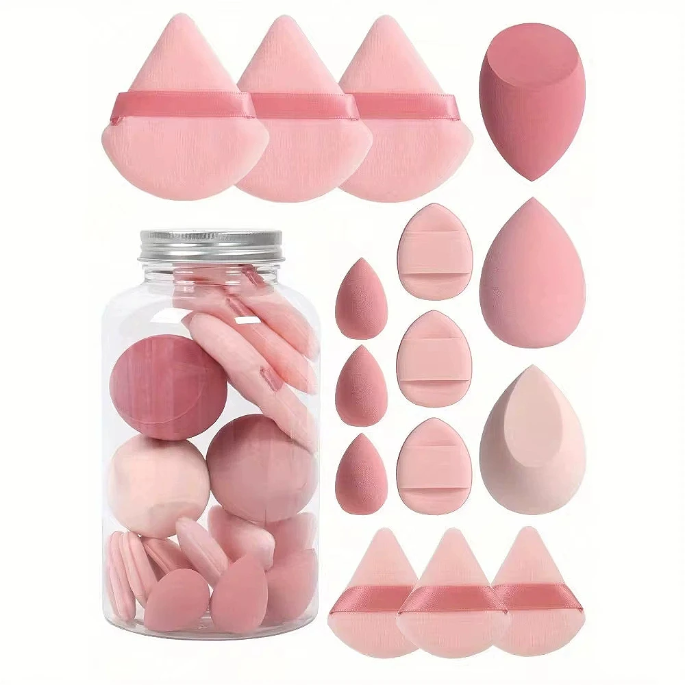 Beauty Makeup Egg - Éponges de maquillage, 12/15 pièces, éponges