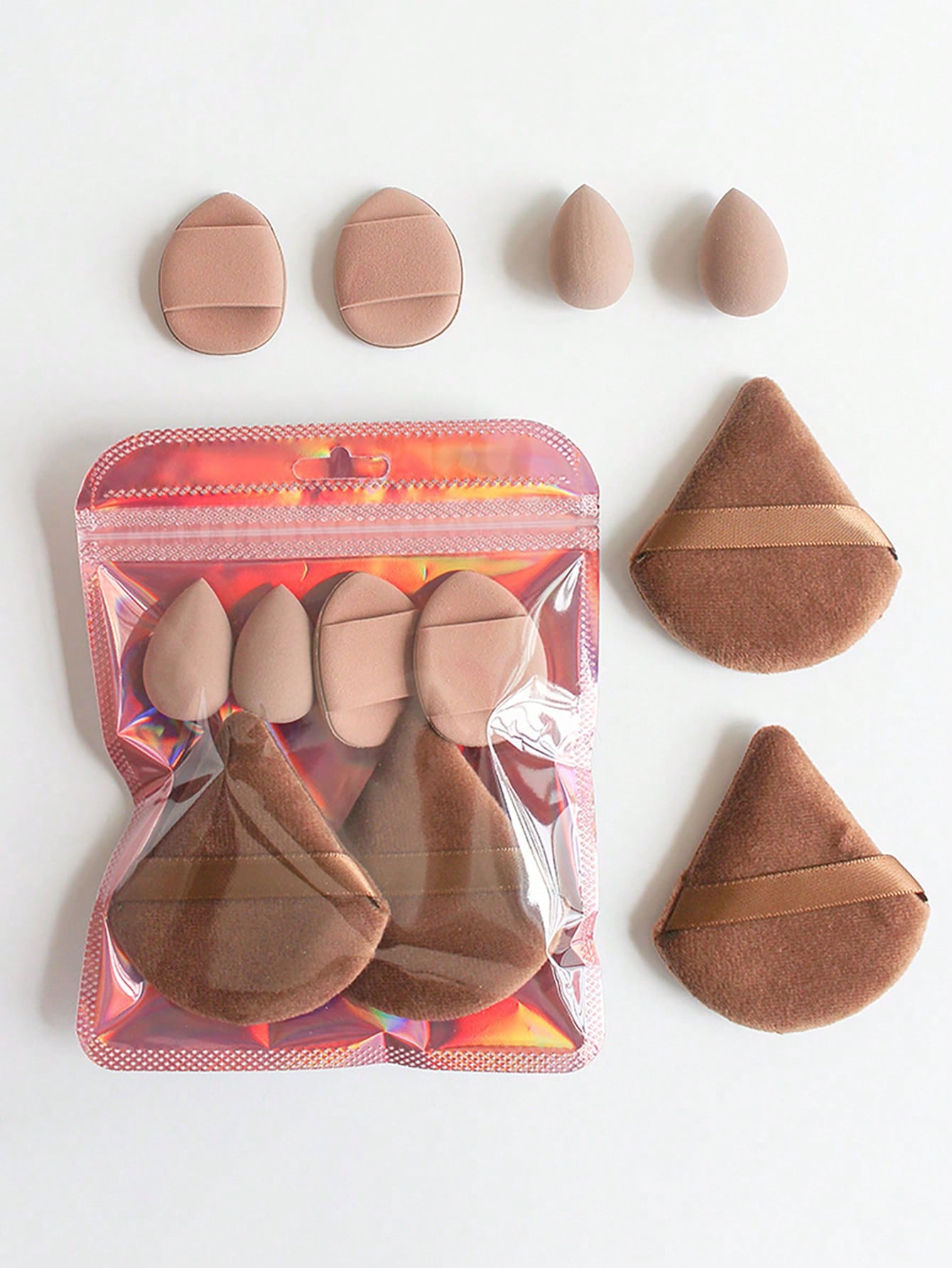 Lot de 6 houppettes triangulai - Beauty Makeup Egg avis et prix