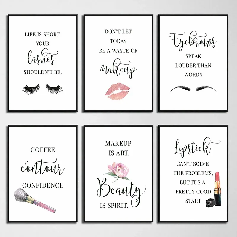 Affiche de citations de maquil - Makeup Is Beauty Quotes avis et prix