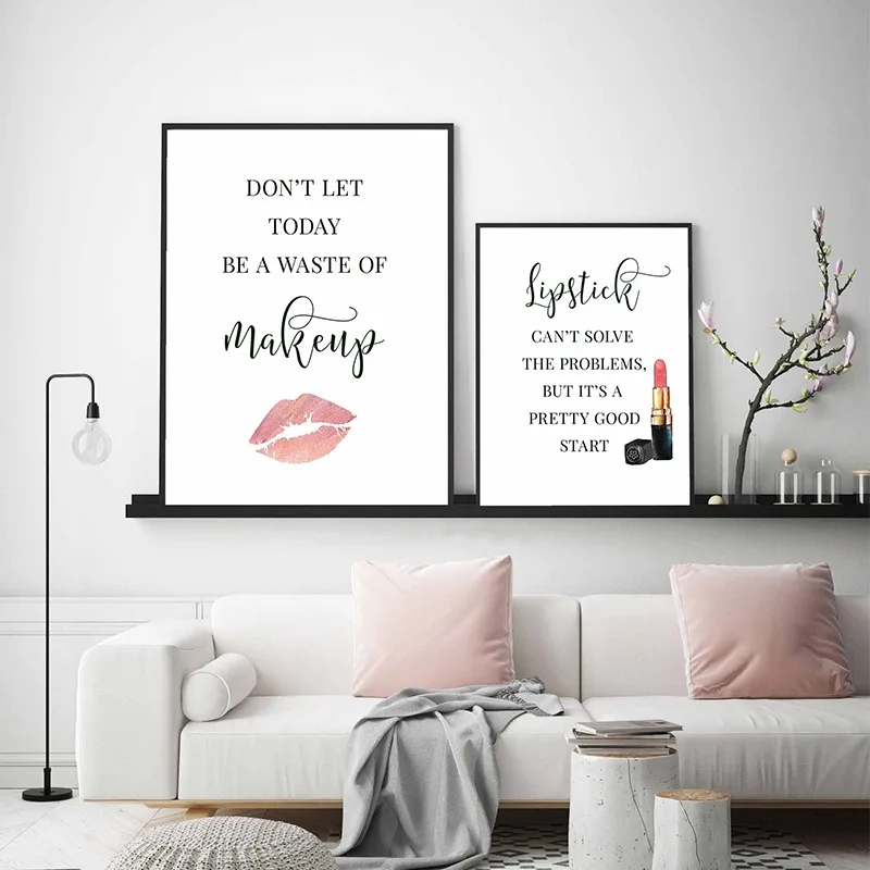 Affiche de citations de maquil - Makeup Is Beauty Quotes avis et prix