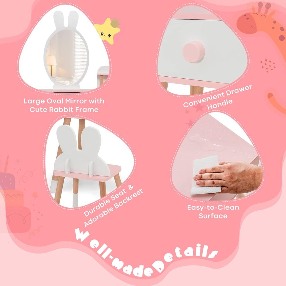 EY Kids Vanity, Ensemble table - Beauty Makeup Kids avis et prix