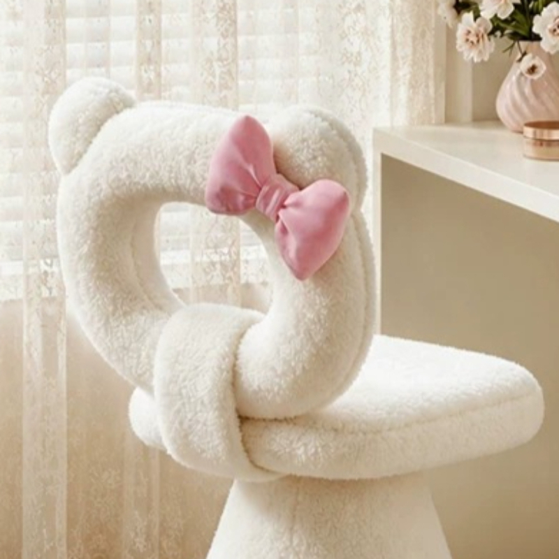 Tabouret de coiffeuse rose en  - Beauty Makeup Vanity avis et prix