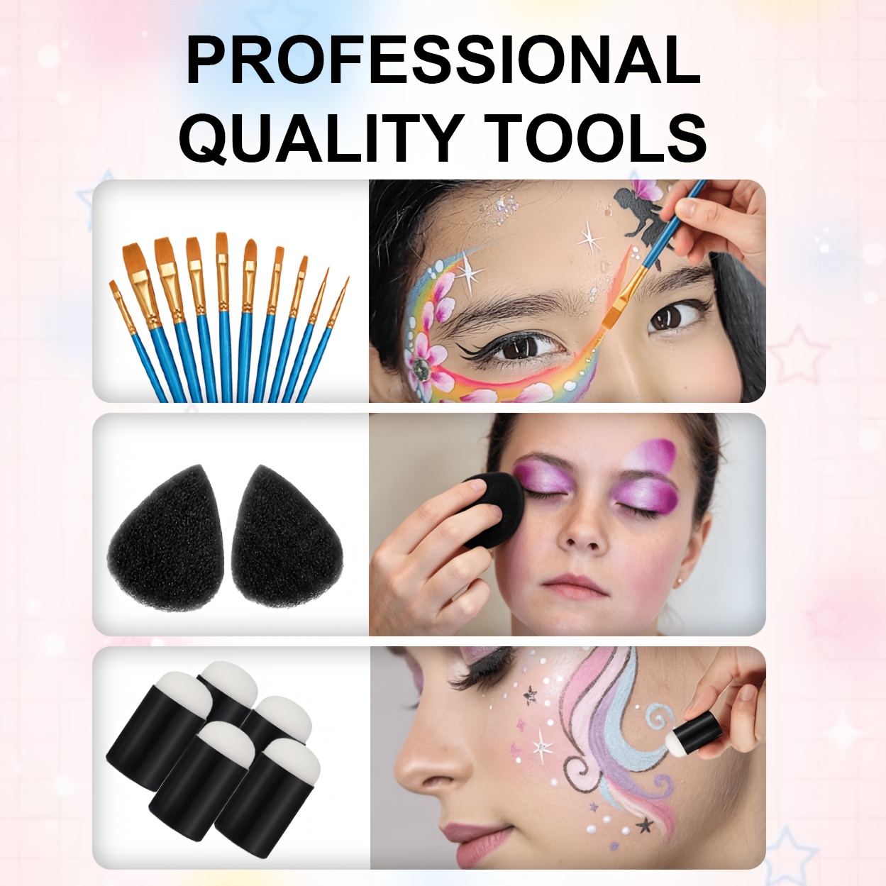 Ensemble de 16 pochoirs réutil - Beauty Makeup Pictures avis et prix