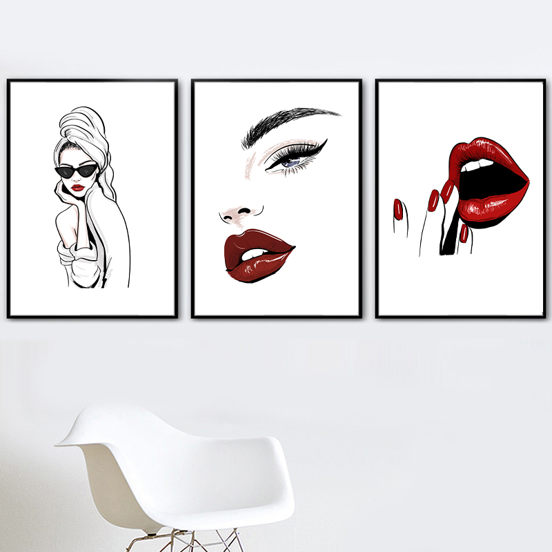 Affiche de maquillage de mode  - Makeup Is Beauty Quotes avis et prix