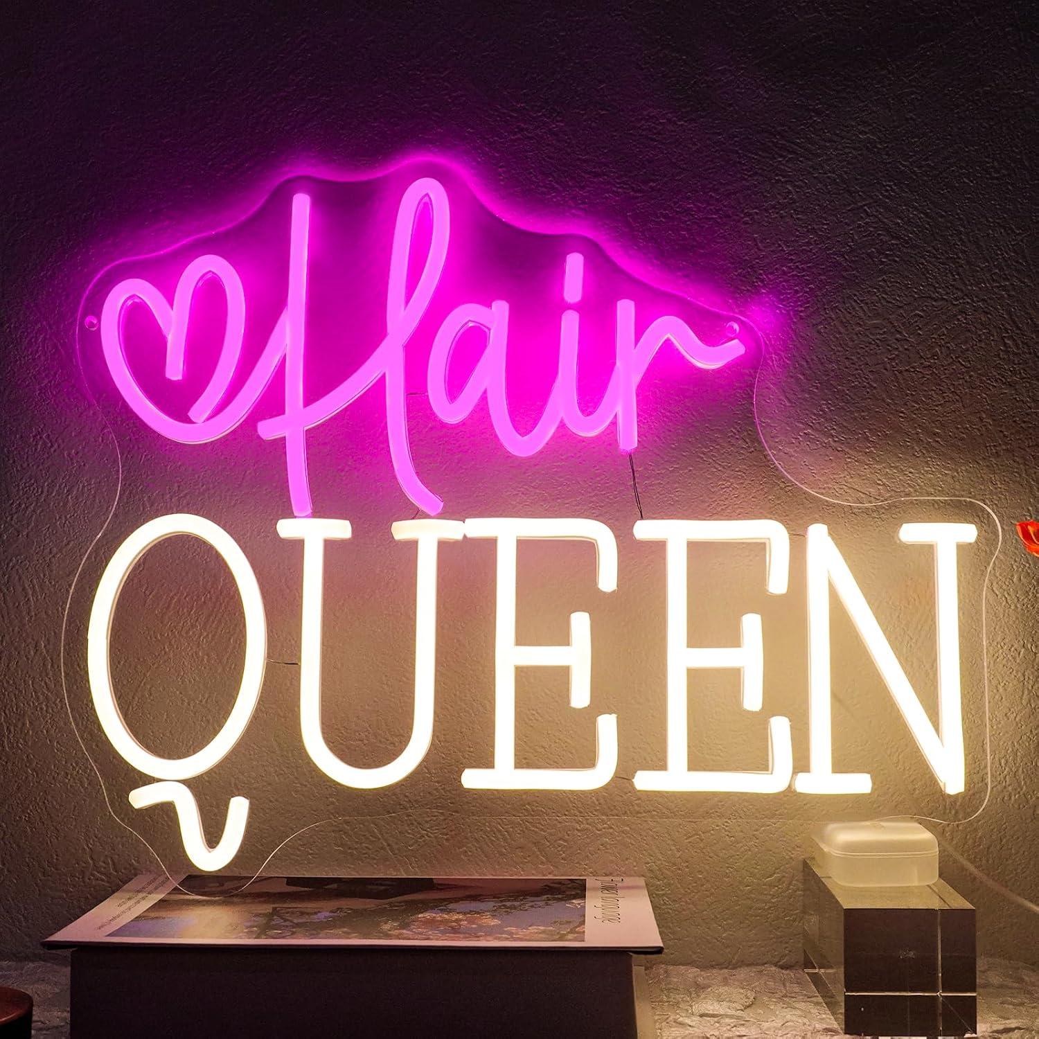 Enseigne lumineuse néon Hair Q - Beauty Makeup Stores avis et prix