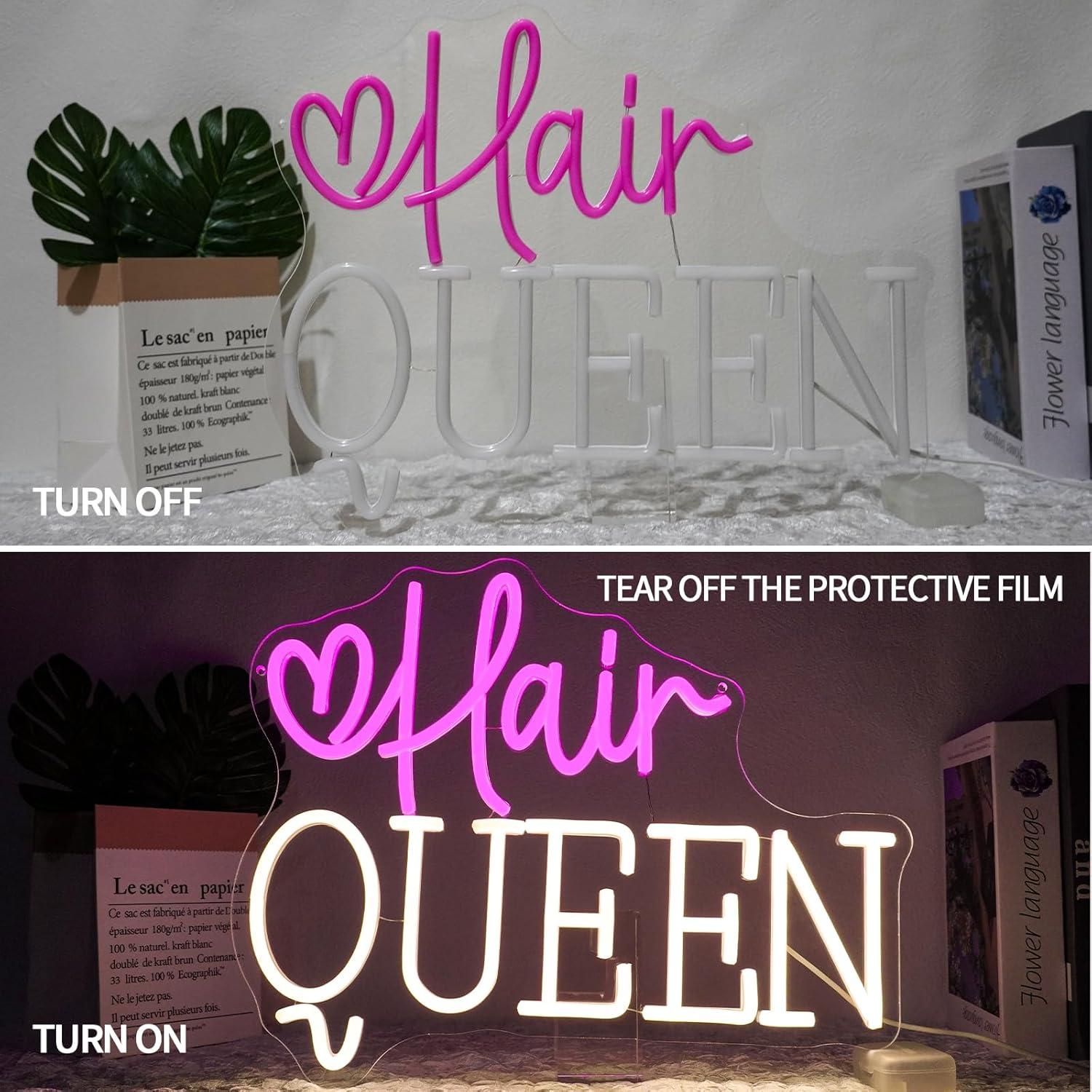 Enseigne lumineuse néon Hair Q - Beauty Makeup Stores avis et prix