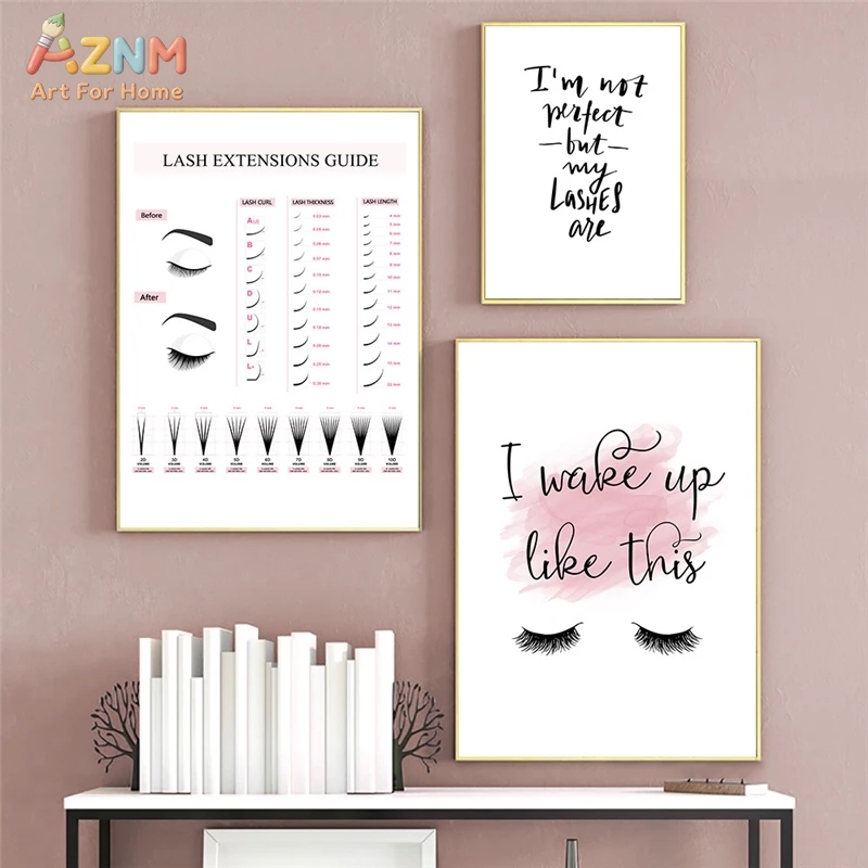 Tableau mural en toile AZNM su - Makeup Is Beauty Quotes avis et prix