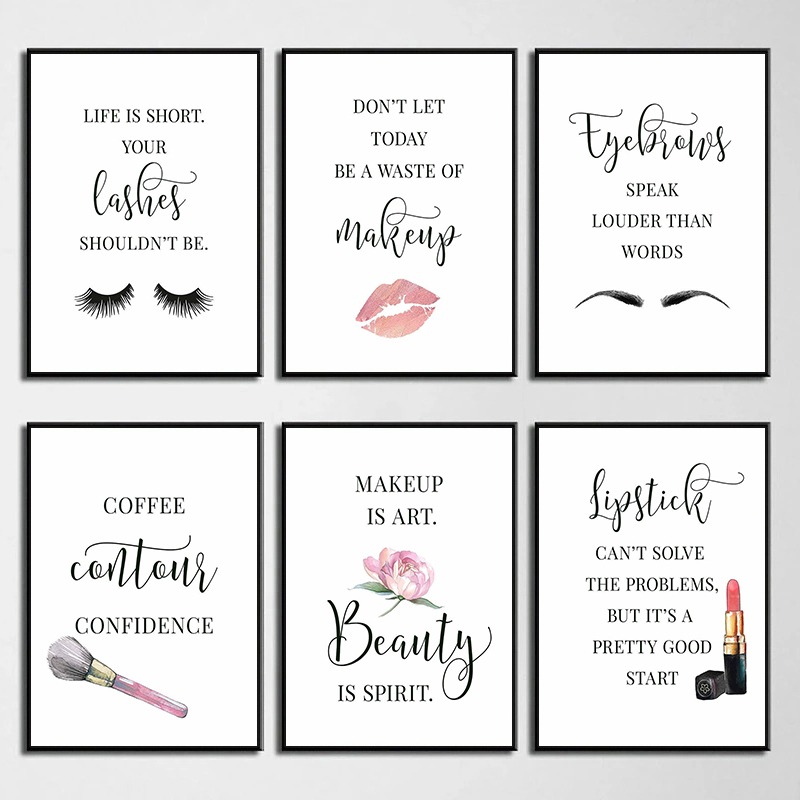 Affiche de citations sur le ma - Makeup Is Beauty Quotes avis et prix