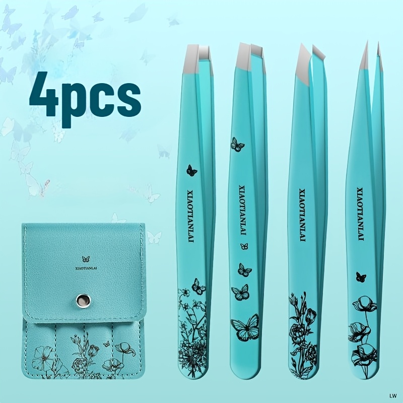 Lot de 4 pinces à épiler Tiffa - Beauty Makeup Bag avis et prix