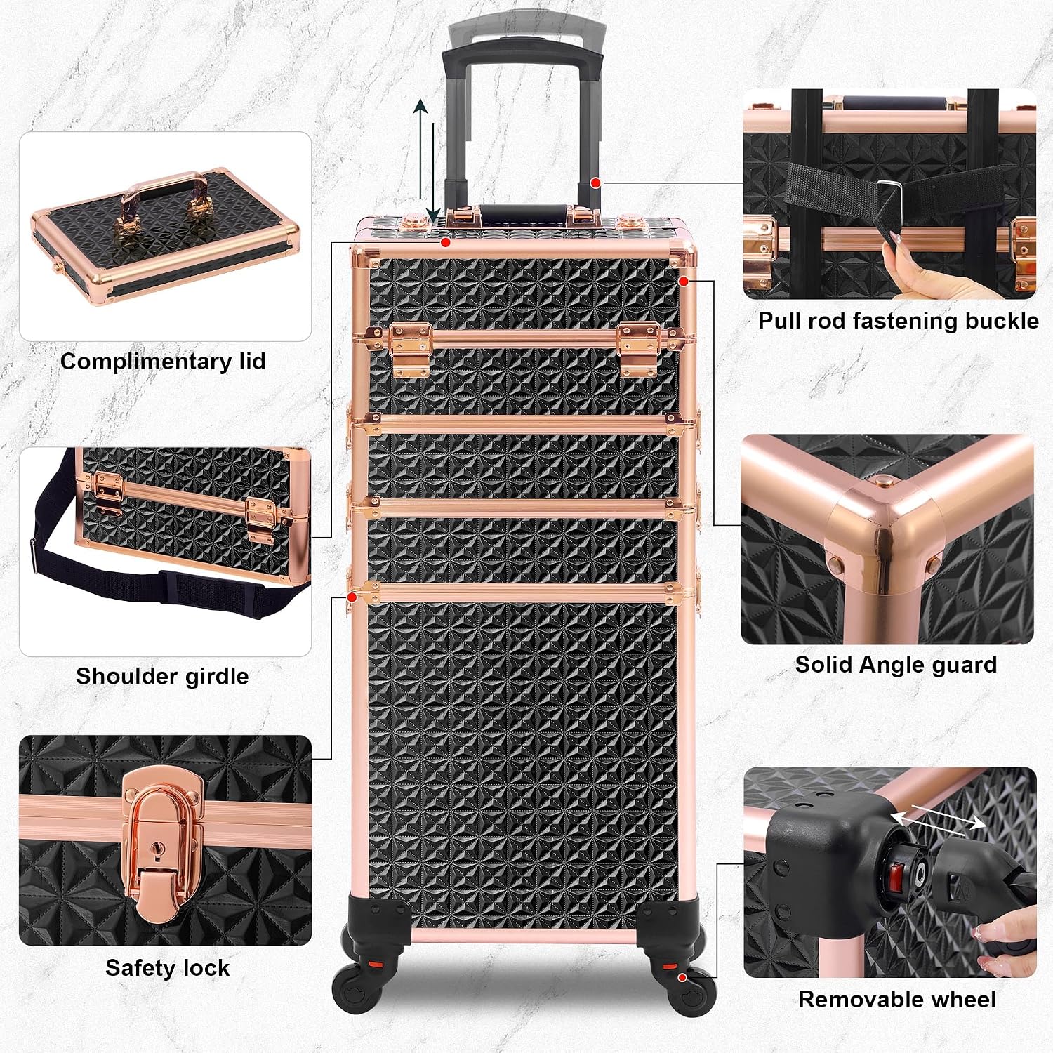 Valise à roulettes pour maquil - Beauty Makeup Vanity avis et prix