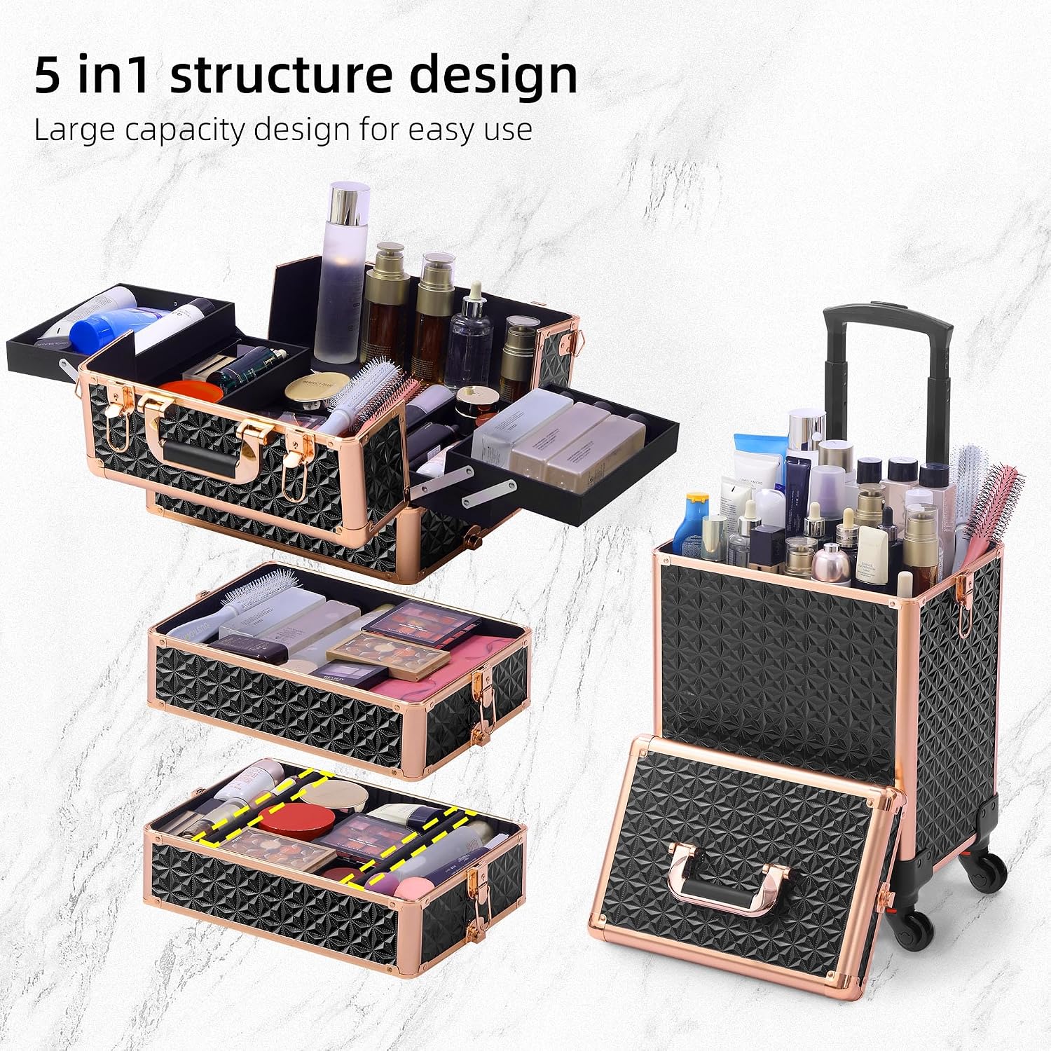 Valise à roulettes pour maquil - Beauty Makeup Vanity avis et prix