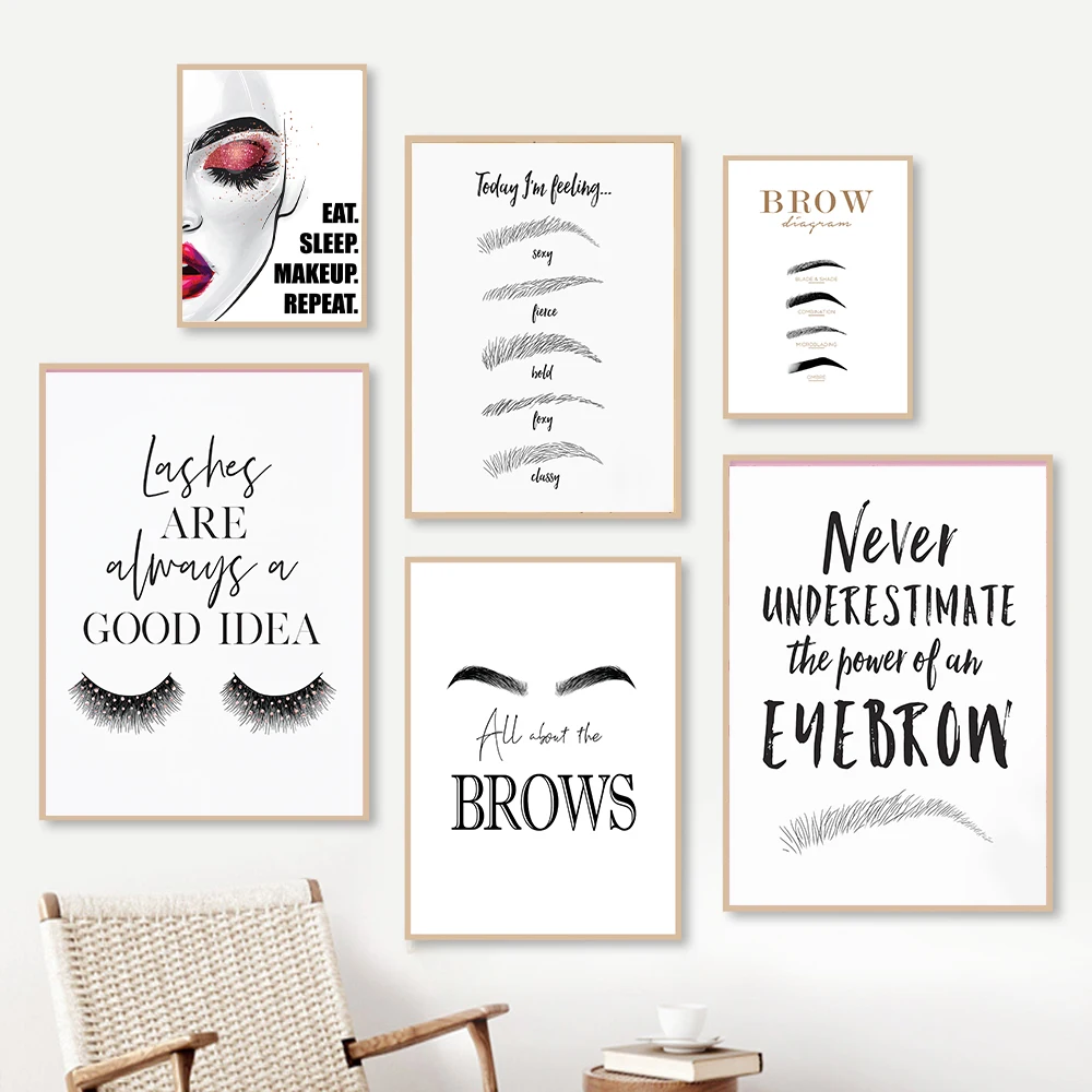 EyebloggEyelashes Citation Wal - Makeup Is Beauty Quotes avis et prix