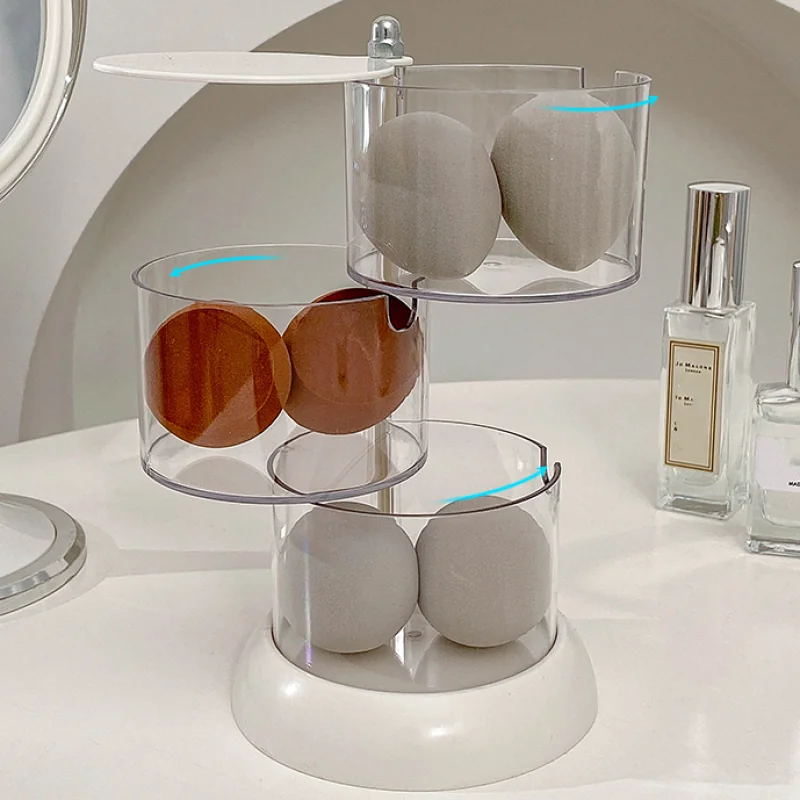 Boîte de rangement rotative po - Beauty Makeup Egg avis et prix